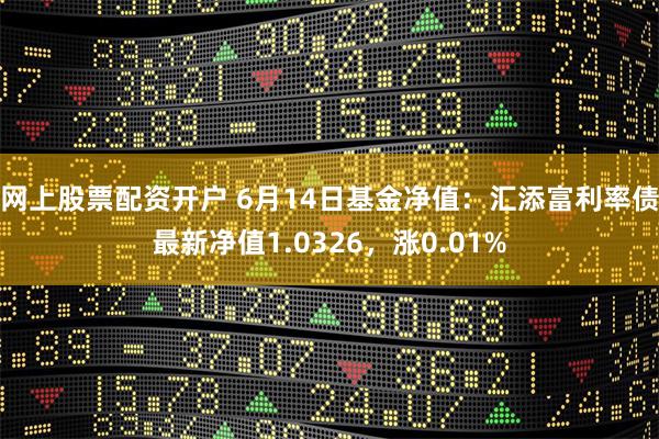 网上股票配资开户 6月14日基金净值：汇添富利率债最新净值1.0326，涨0.01%