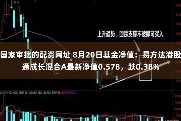 国家审批的配资网址 8月20日基金净值：易方达港股通成长混合A最新净值0.578，跌0.38%